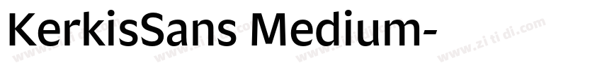 KerkisSans Medium字体转换